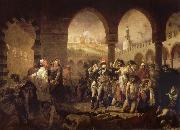 unknow artist Napoleon in the plague house in Jaffa oil painting picture wholesale